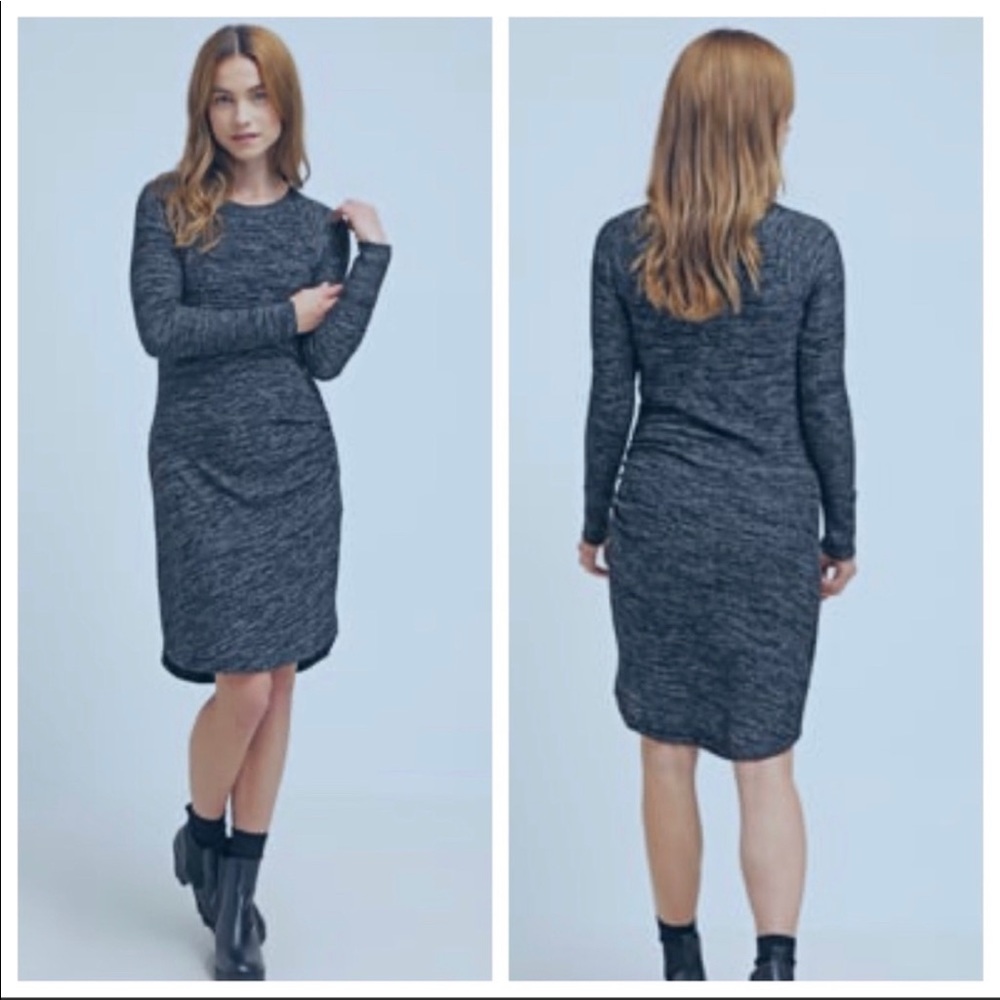 ‪Banana Republic Gray Marled Snitty Sweater Dress PS